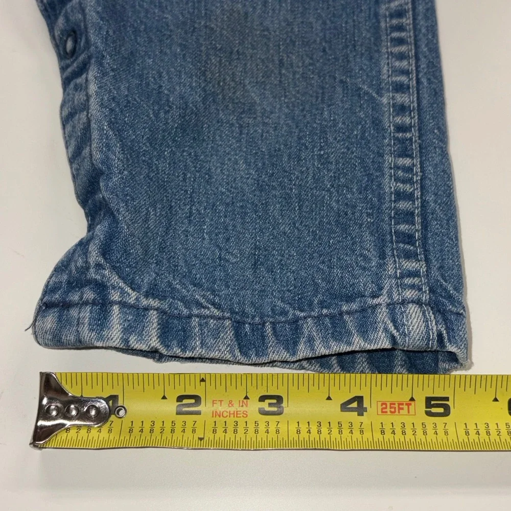 Vintage Osh Kosh Bgosh Custom Denim Bunny Overalls Hearts Rhinestones Blue Pink